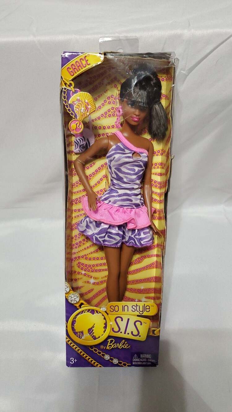 Barbie So In Style S.I.S. Grace Doll Animal Print Fashion Fundraiser X7920 NIB
